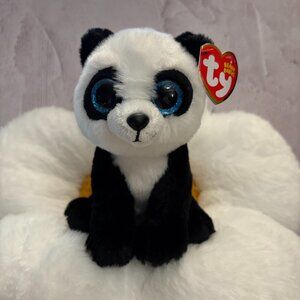 Ming TY Original Beanie Babies Panda Black White 2016 Plush Stuffie (SKU: 244TO)